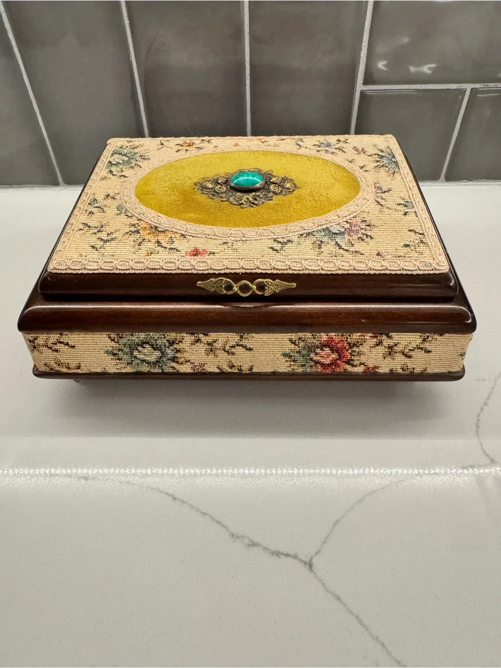 Vintage ‘Reuge’ Sainte Croix Embellished Music Box